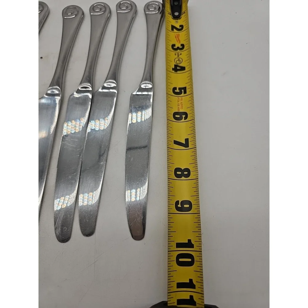 9 x Robert Welch‎ Helmick Ammonite Bright Stainless Pistol Knives 9 ¾